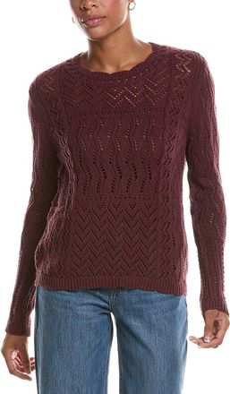 Autumn Cashmere Stitchery Patchwork Crew