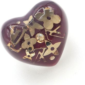 Louis Vuitton Rouge Fauviste Resin Band Ring (Pre-Owned)