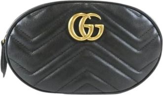 Gucci Pre-owned Borsa a vita in pelle GG Marmont - - Pre-owned - Donna - Nero - ONE SIZE