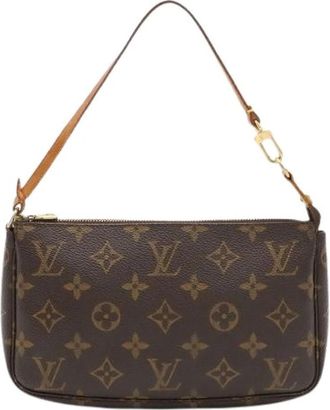 Louis Vuitton Pre-owned Monogram Pouch - Dames - Vintage Mini Tas - Bruin - ONE Size - Vintage