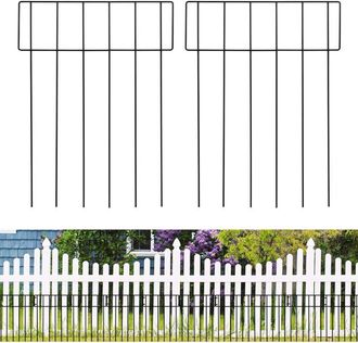 OEM Set Van 10 Hondenhekken Voor In De Tuin, 43,2 Cm (h) X 3 M (l), Draadhek Voor Binnengebruik, Beschermend Hek Voor Honden En Huisdieren