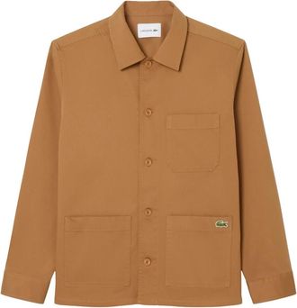 Lacoste Corduroy Overshirt - Heren - Zomerjassen - Bruin - 2XS - Katoen - Jassen