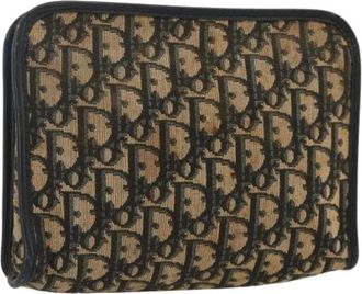 Dior Pre-owned Clutches, female, Multicolor, Size: ONE SIZE Pre-owned Trotter Canvas Pouch