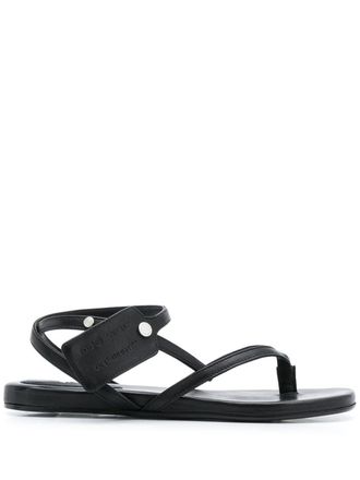 Off-white Sandali con suola piatta - BLACK NO COLOR
