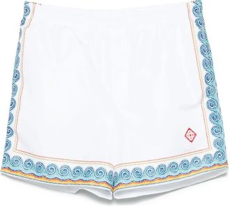 Casablanca Greca Wave zwembroek - Wit