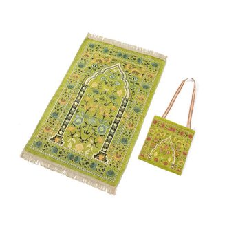 OEM Alfombra De Oraci&oacute;n Musulmana, Funda Port&aacute;til En Color Amarillo