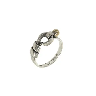 Tiffany & Co. Gold Silver Yellow Gold (18K) Silver 925 Band Ring (Pre-Owned)