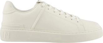Balmain Sneakers, male, White, 11 UK, B-Court Calfskin Trainers