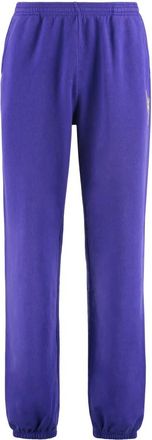 Local Authority Cotton Track-Pants - Heren - Sweatpants - Paars - M - Katoen - Broeken