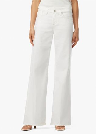 Joe's Lou Lou Low Rise Wide Leg Jean In White