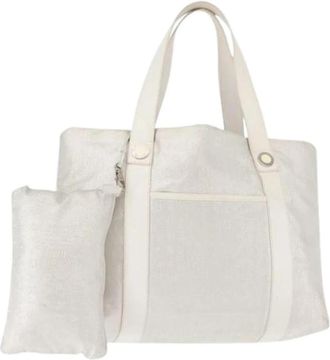 Bulgari Pre-owned Vintage Canvas Tote Bag - Dames - Vintage Shopper - Grijs - ONE Size - Vintage