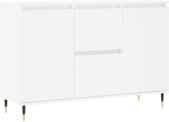 vidaXL Aparador de madera de ingeniería blanco 101,5x35x70 cm vidaXL