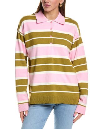 English Factory Striped Polo Knit Shirt