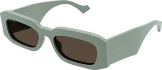 Gucci Stijlvolle Zonnebril - Heren - Zonnebrillen - Groen - 54 MM - Accessoires
