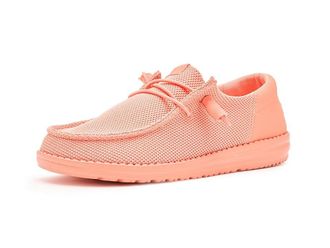 Hey Dude Wendy Funk Mono Womens Flat Shoes Peach Pink : 10 M, Cotton