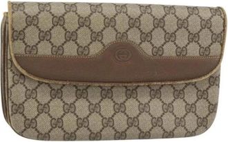 Gucci Pre-owned Plastic Clutch - Dames - Vintage Clutch - Beige - ONE Size - Vintage