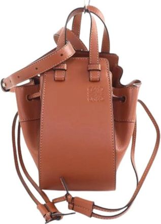 Loewe Pre-owned Bucket Bags, female, Brown, Size: ONE SIZE Pre-owned Hammock Shoulder Bag