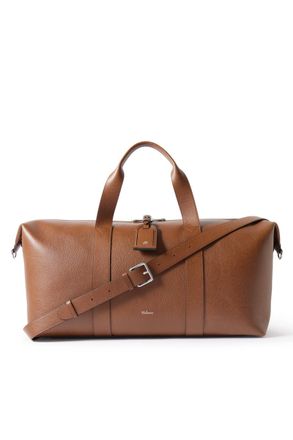Mulberry Heritage Medium Clipper Full-Grain Leather Weekend Bag