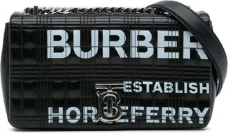 Burberry Pre-owned Shoulder Bags, female, Black, Size: ONE SIZE Pre-owned Quilted Shoulder Bag Logo Detail