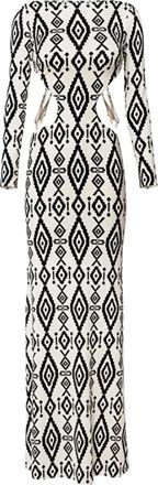 Elisabetta Franchi Red Carpet Jurk - Dames - Avondkleed - Veelkleurig - XS - Kleedjes
