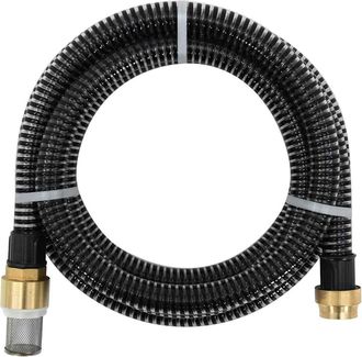 vidaXL Vidaxl - Manguera De Succi&oacute;n Con Conectores De Lat&oacute;n Pvc Negro 29 Mm 15m
