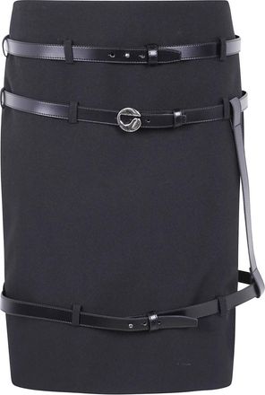 Coperni Gordel Rok - Dames - Korte rokken - Zwart - 2XS - Rokken