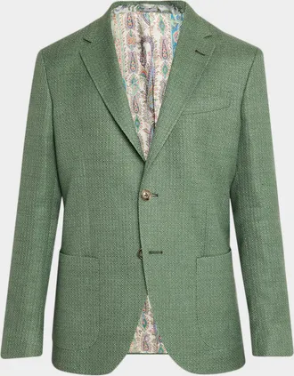 Etro Men & apos;s Wool Mouline Sport Coat