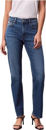 Calvin Klein Jeans Jeans met zakken met ritssluiting en knoopsluiting - Dames - Slim Fit Jeans - Blauw - W29 - Katoen - Jeans