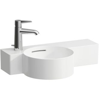Laufen Laufen - Val Lavabo Con Enjuague Manual, 1 Agujero De Grifo A La
