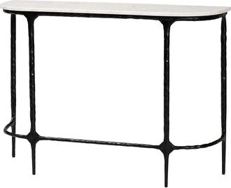 Baxton Studio Edsel Marble Console Table