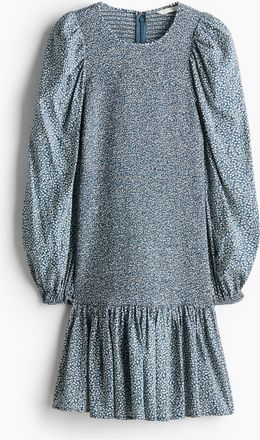 H&M Gesmoktes Kleid - Blue