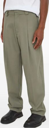 Won Hundred pleated-design trousers - Green