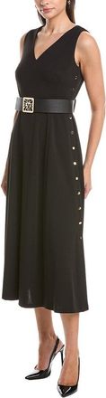 Anne Klein Side Button Down Midi Dress