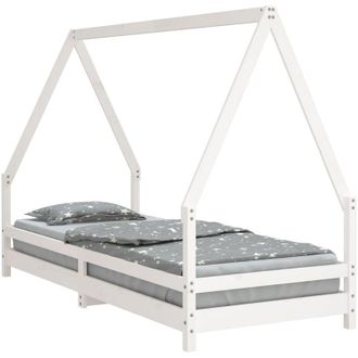 vidaXL Estructura De Cama Para Ni&ntilde;os Madera De Pino Blanco 80x200 Cm Vidaxl