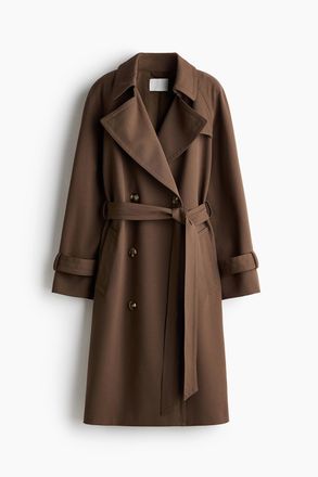 H&M Trenchcoat - Dunkles Graubraun