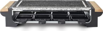 H.Koenig Hkoenig Rp328 - Raclette 8 Personas 2 En 1, Plancha Con Piedra Natural, 1400 W