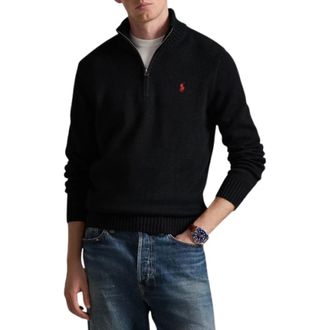 Ralph Lauren Jersey de manga larga con cremallera - Sweatshirts & Hoodies - Hombre - Negro - XL
