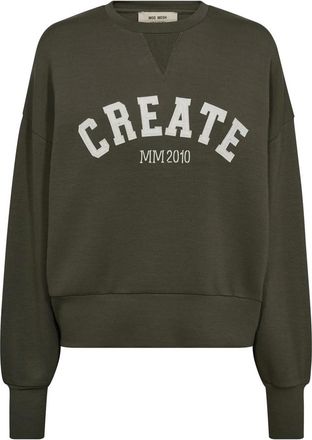 Mos Mosh Sweatshirts - Dames - Sweatshirts - Groen - XL - Hoodies & sweatvesten