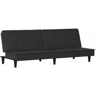 vidaXL Sof&aacute; Cama De Tela Negro Vidaxl