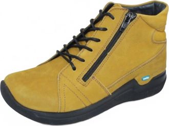 Wolky Womens Why Ankle Bootie In Mustard Antique