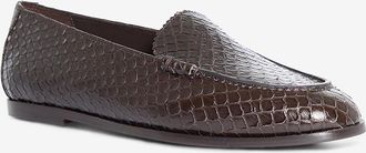 Aquazzura Mokassins aus Leder mit Animalprint College