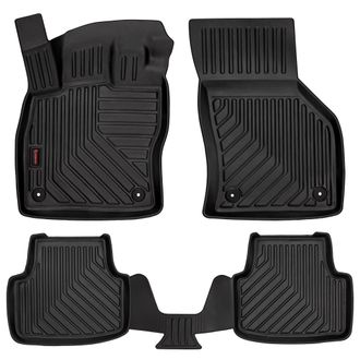 OEM Alfombrillas De Goma 3d Para Skoda Octavia Iii (liftback, Sed&aacute;n, Variante, Familiar, 2012-2020) - Borde De 5 Cm