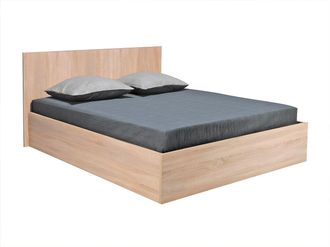 Vente-Unique Cama con canap&eacute; abatible - 160x200 cm - Color natural - ELPHEGE