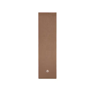 Moncler Moncler Wool Blend Logo Scarf, Men, Brown, Size: One Size