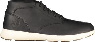 Timberland Parker Street Mid Lace Sneaker - Heren - Veterlaarzen - Zwart - 41 EU - Leer - Schoenen