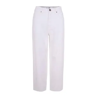 Pinko Cropped Jeans, female, White, Size: W27 Cropped Jeans