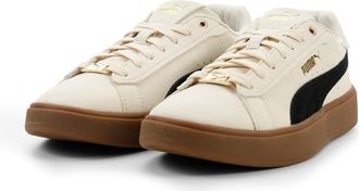 Puma Aveline Sneaker in Alpine Snow/Black/Gold at Nordstrom Rack, Size 10.5