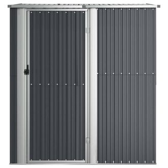 Berkfield Home Garden Shed Anthracite 180.5x97x209.5 cm Galvanised Steel in Charcoal