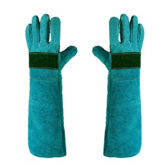 OEM Guantes De Soldadura - Cuero Resistente Al Calor - 60 Cm - Protecci&oacute;n Para Soldadores - 1 Par