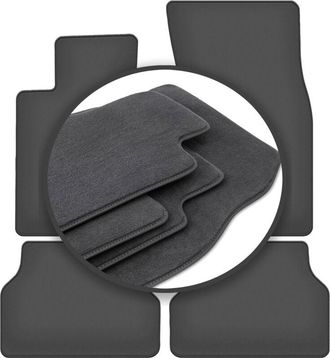 OEM Alfombrillas Premium Para: Bmw 5 E60 Rzepy Sed&aacute;n (2003-2010)